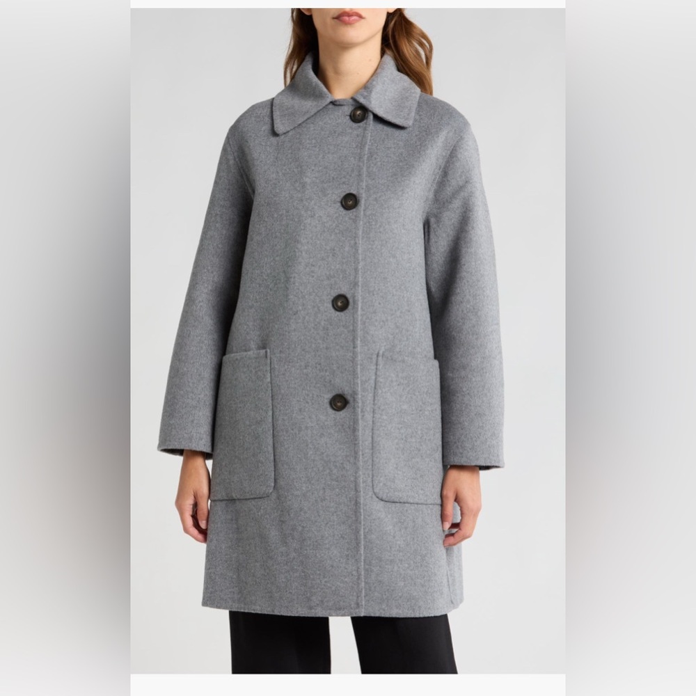 Vince
Patch Pocket Car Coat NWT /Color: Heather Charcoal / Size M / Runs Large